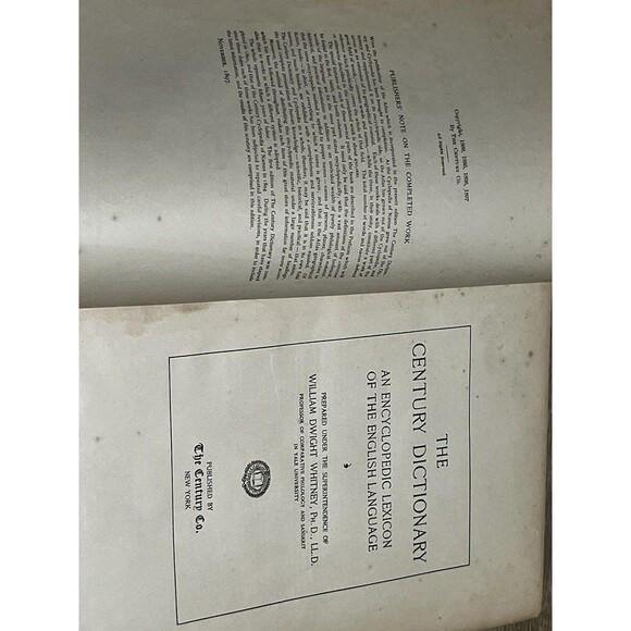 The Century Dictionary And Cyclopedia 1897 RARE Complete Set Vol 1-8 - Picture 8 of 16